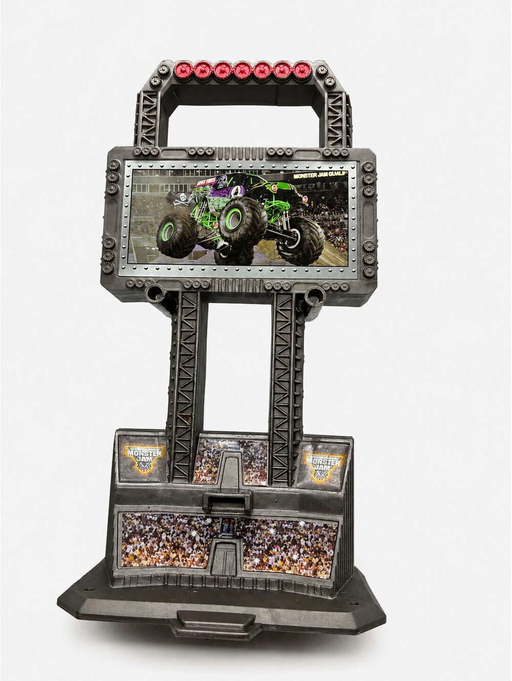 Hot Wheels Monster Jam Display Stand Playset Accessory Grave Digger 2015 Mattel